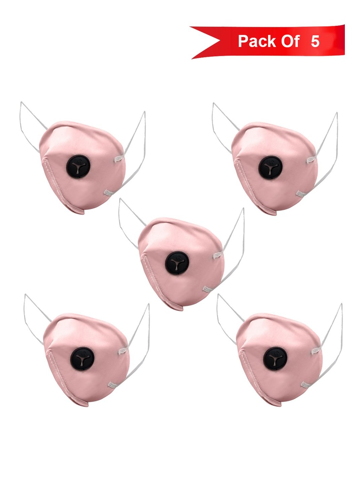 Lion crown Reusable 3 Layered Face Masks - Pack of 5