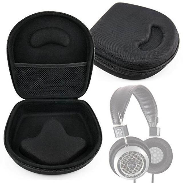 DURAGADGET Hard EVA Storage Case For Headphones / Earbuds, With Compartment (Black) For Grado: SR325is, SR225i, SR125i, SR80i, SR60i, PS1000, PS500, RS1i, RS2i, GS1000i