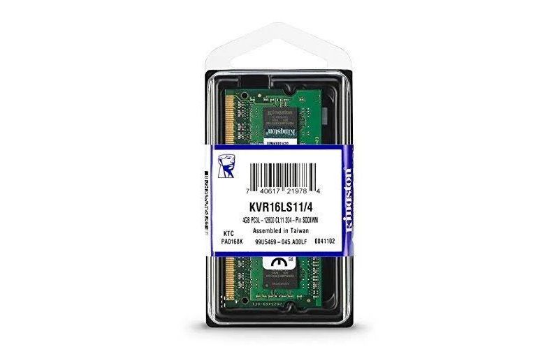 Kingston ValueRAM 4GB DDR3 SDRAM Memory Module - Notebook Devices supported - DDR3-1600/PC3-12800 DDR3 SDRAM - CL11 CAS Latency