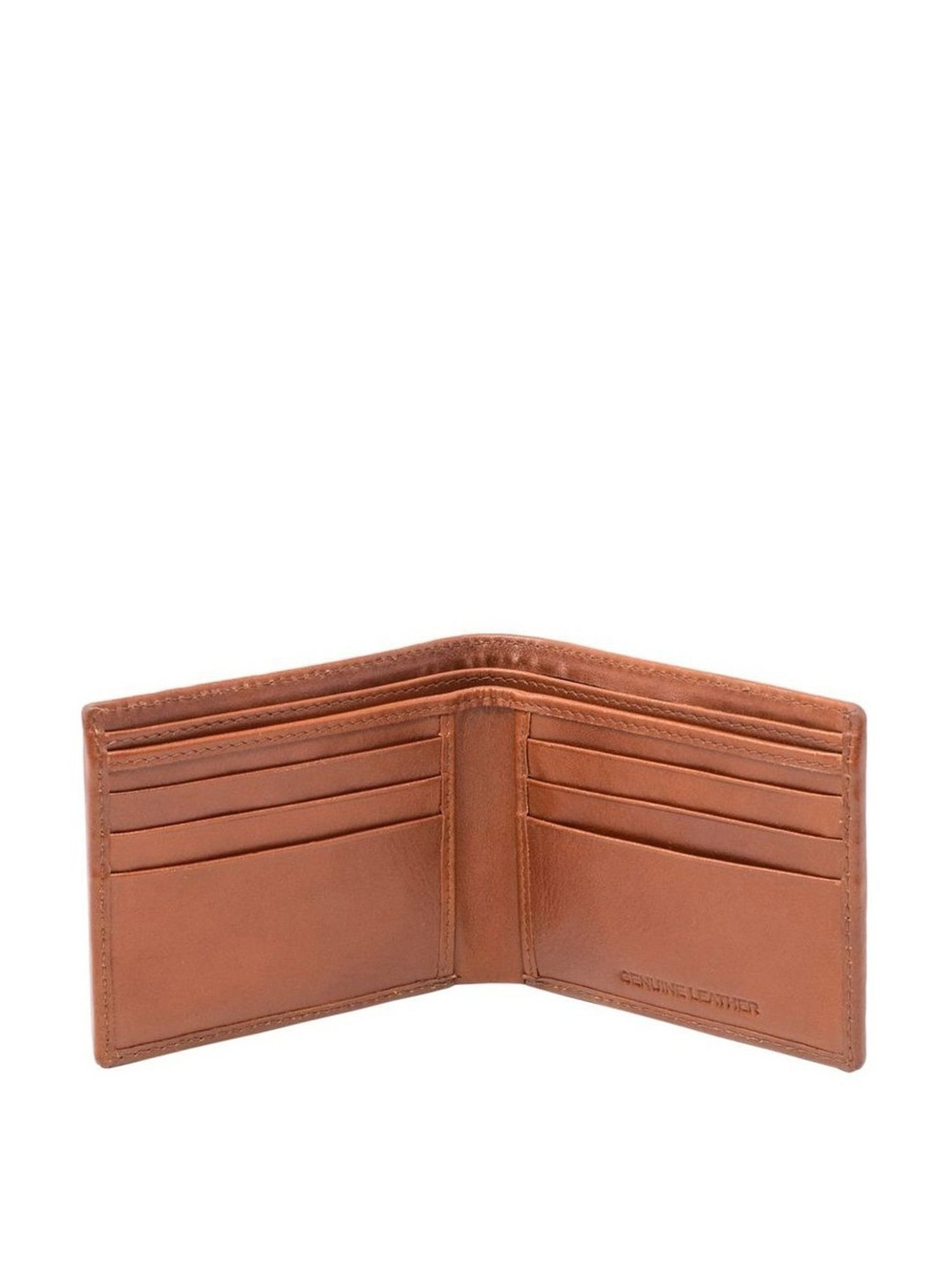 Tohl Tan Casual Leather Bi-Fold Wallet for Men