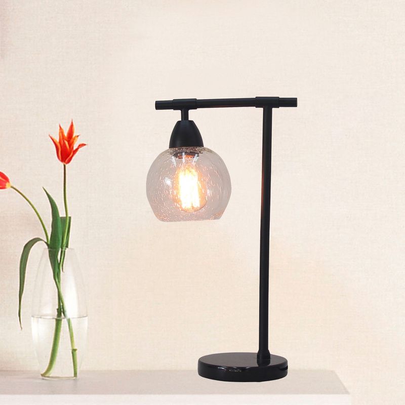 Stationary Down Bridge Table Lamp Black (Includes CFL Light Bulb) - Fangio Lighting