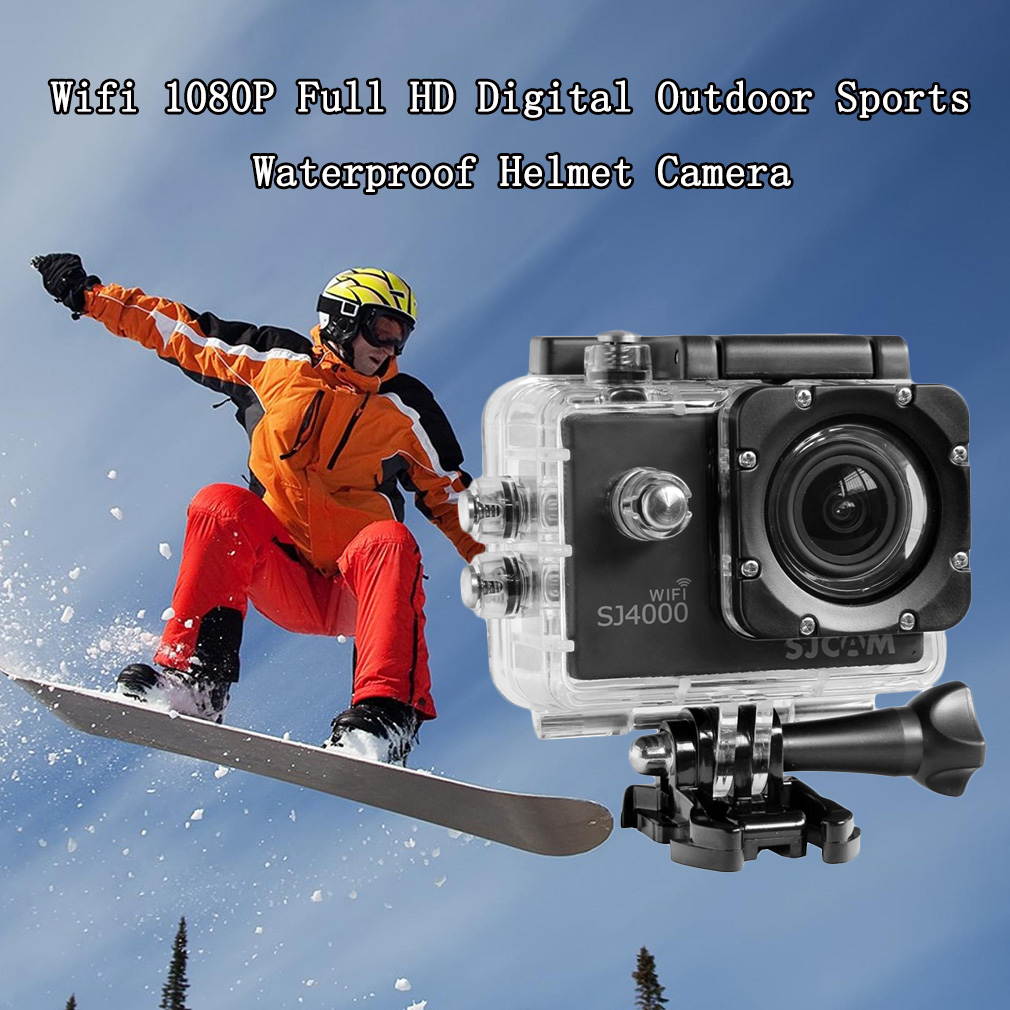 Wifi 1080P Full HD Digital Outdoor Sports Waterproof Helmet Camera,silver
