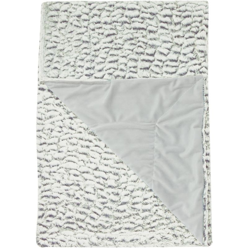 Mina Victory Fur HF007 Blue White 50" x 60"