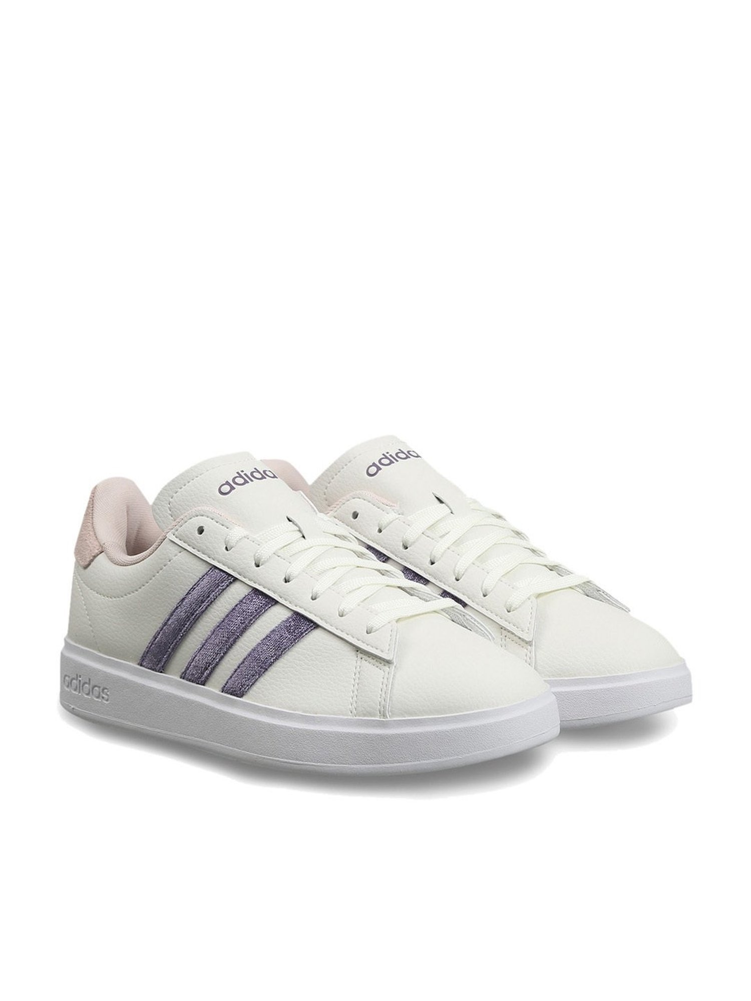 Adidas Women's GRAND COURT 2.0 Off White Tennis Shoes