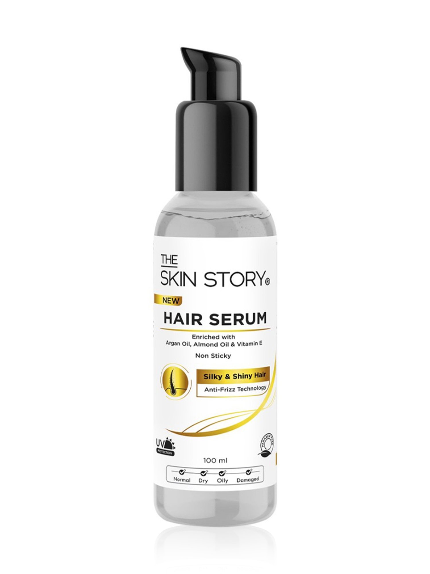 The Skin Story Argan Oil, Almond Oil & Vitamin E Silky & Shiny Hair Serum - 100 ml