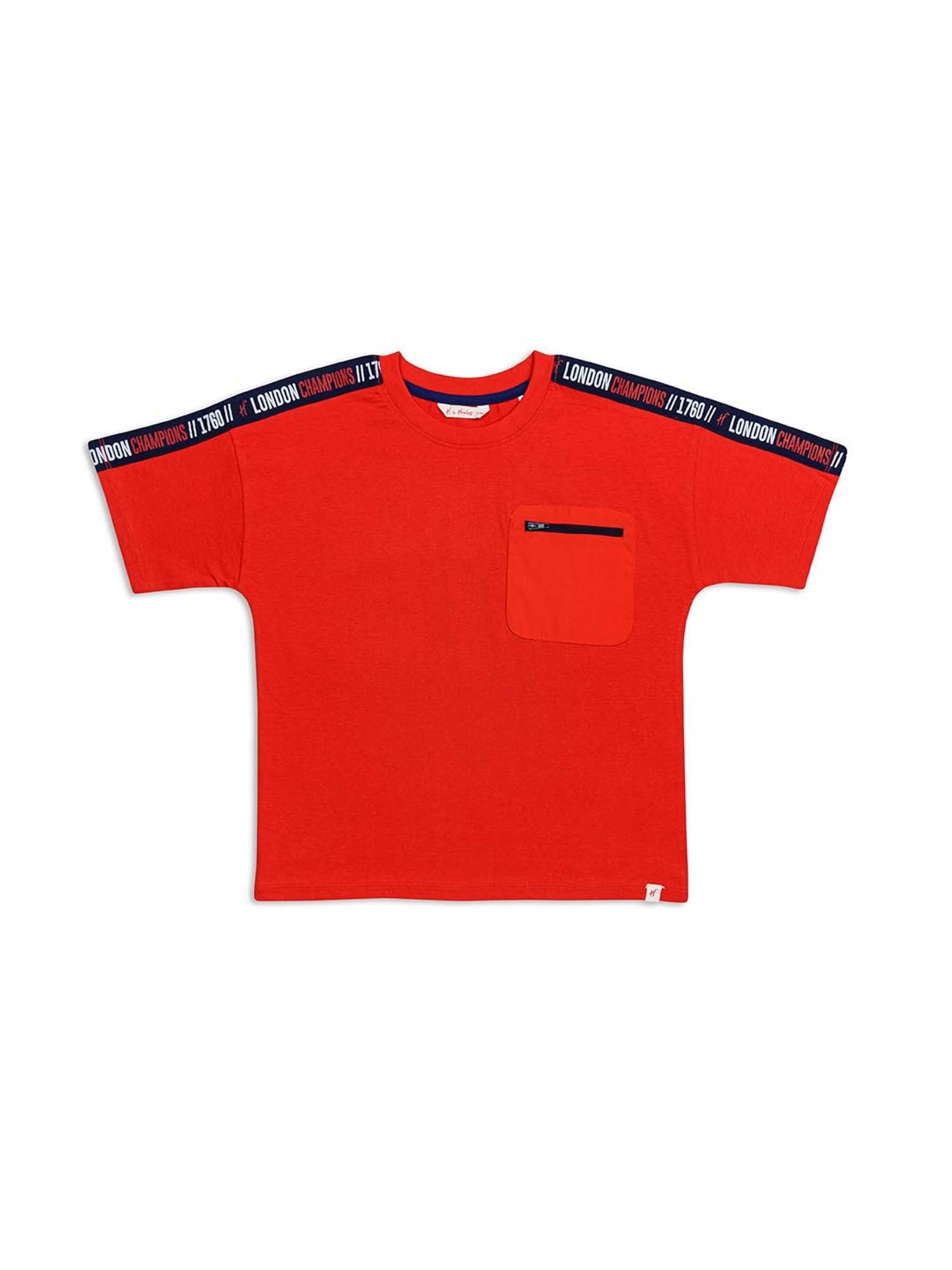 H by Hamleys Kids Red Printed T-Shirt