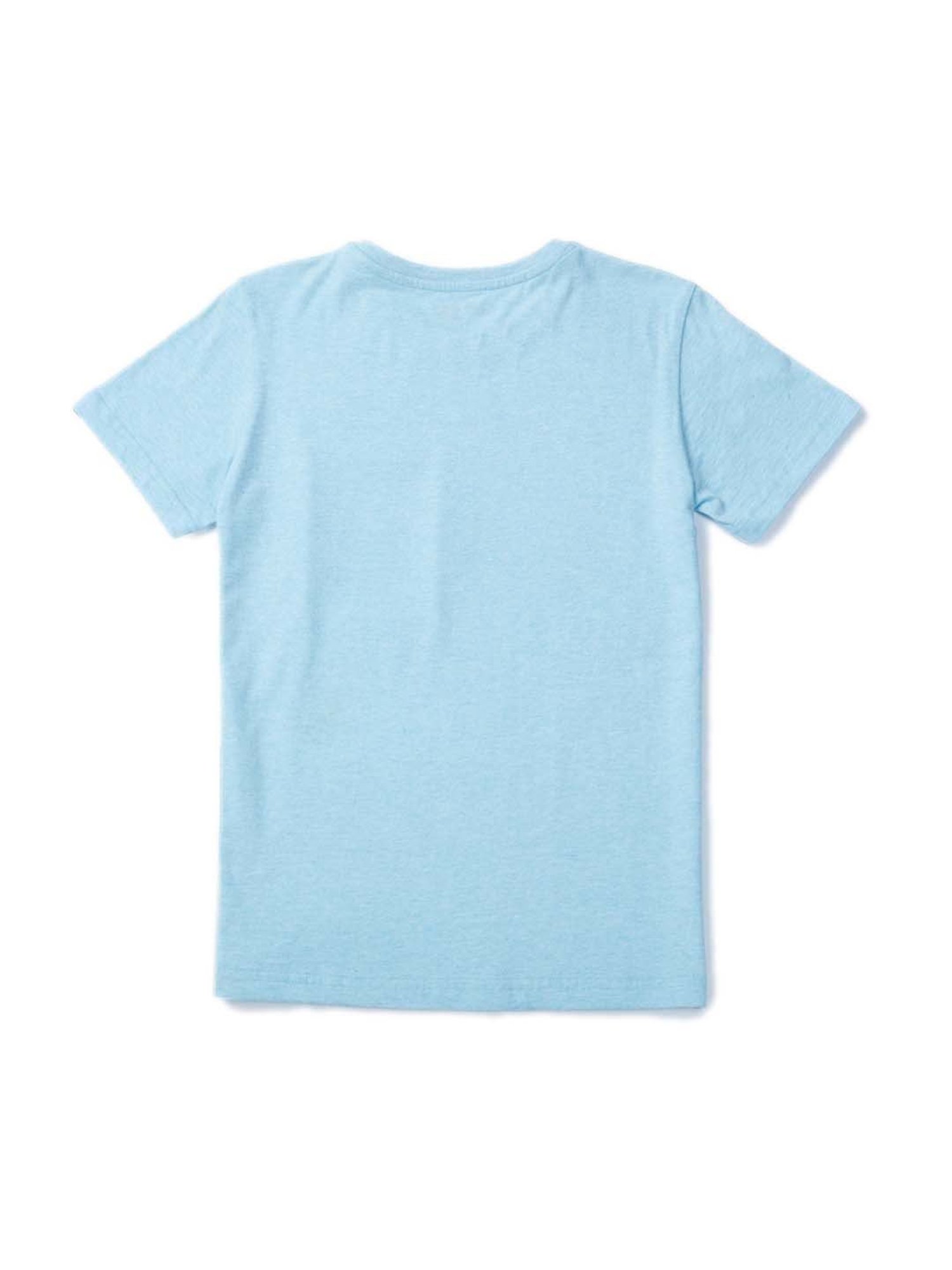 Gini & Jony Kids Blue Printed T-Shirt