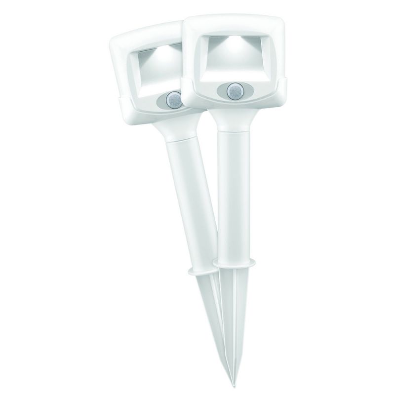 Mr Beams MBN580 Wireless Motion Sensing 35 Lumen LED NetBright&reg; Networked Path Light, White, 2-Pack