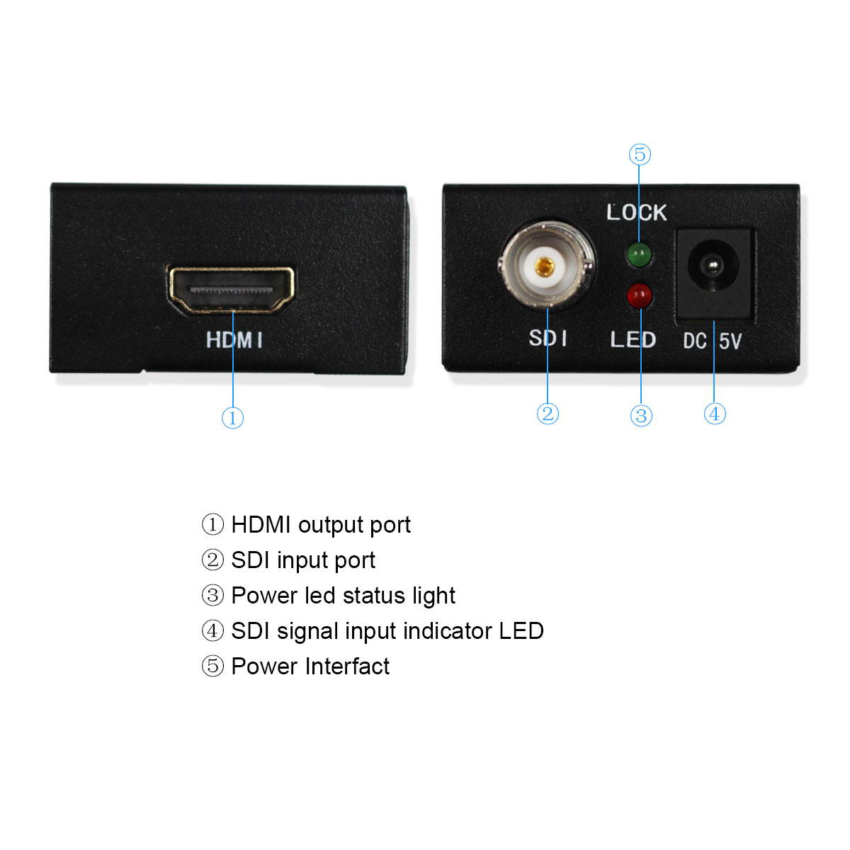 SDI to HDMI Converter Adapter Mini 3G HD Sdi Hdmi Adapter for SD-SDI, HD-SDI and 3G-SDI Signals