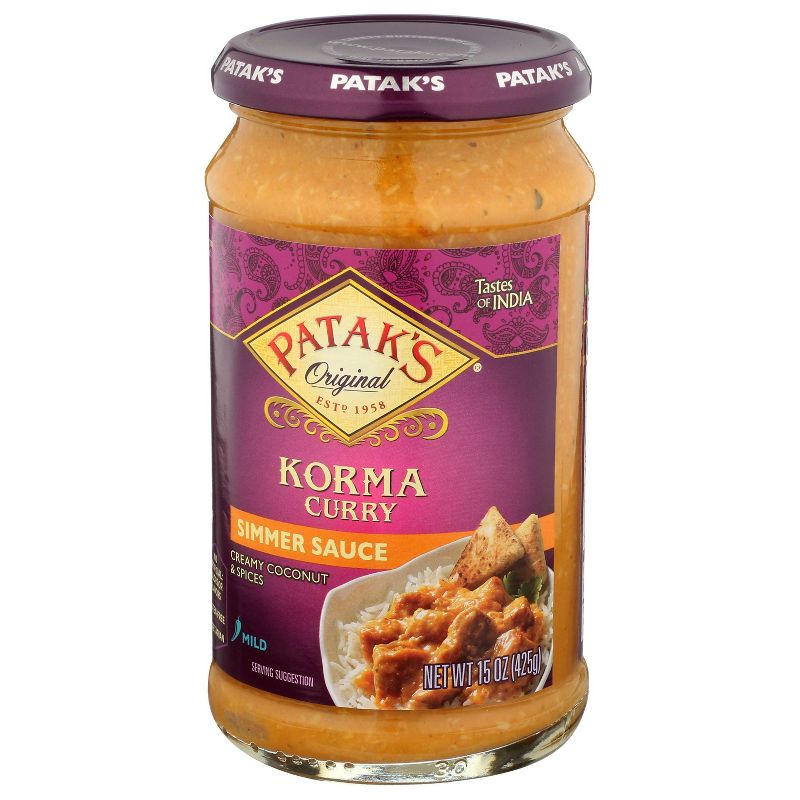Patak's Korma Curry Simmer Sauce 15oz