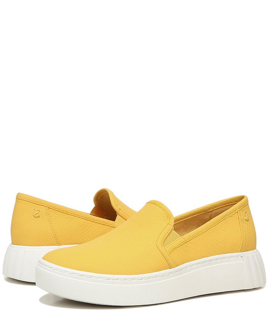 Zodiac Benson Snake Embossed Slip-On Platform Sneakers