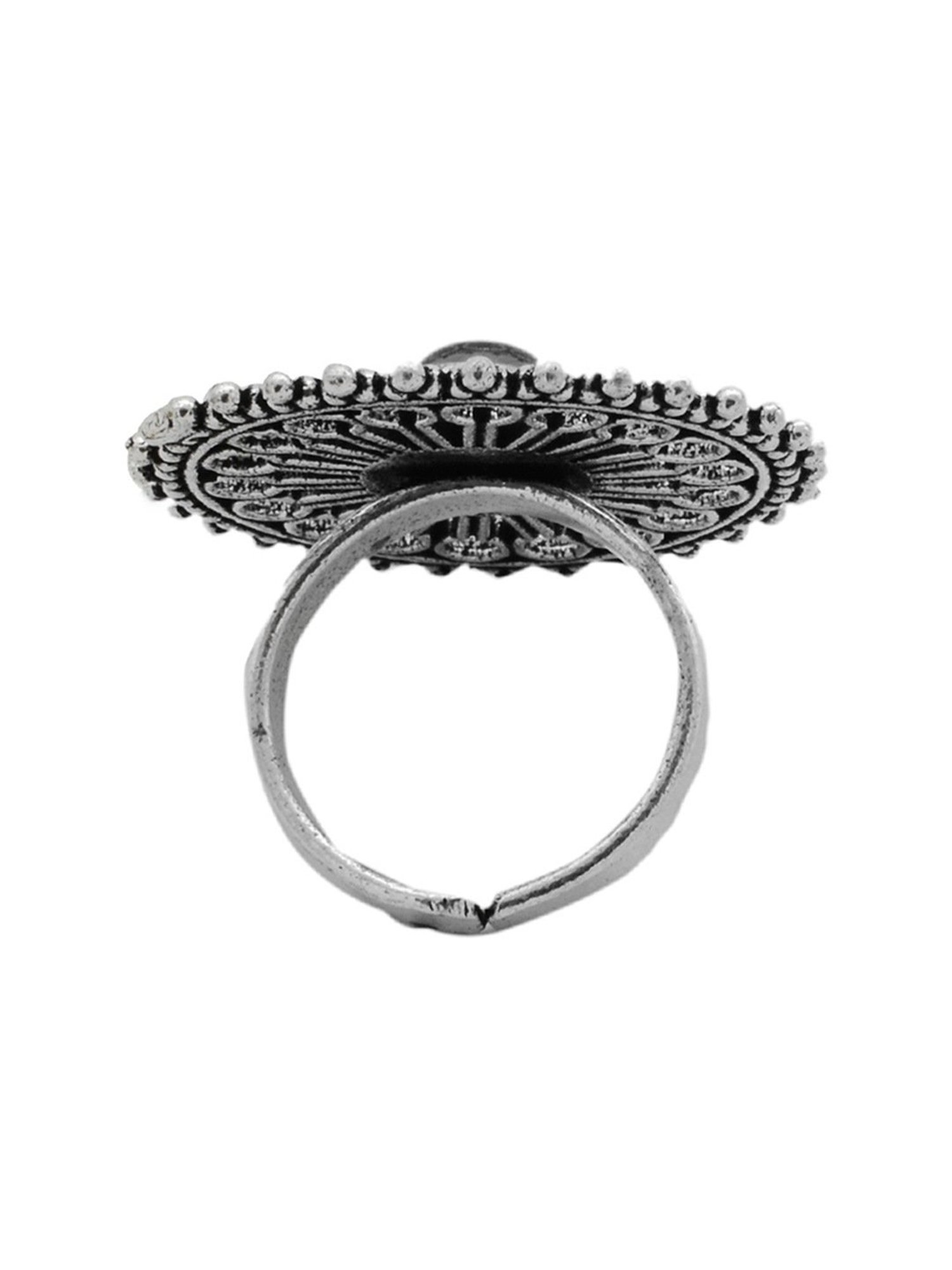 Teejh Pitara Collection Zehar Black Metallic Oxidized Jewellery Set