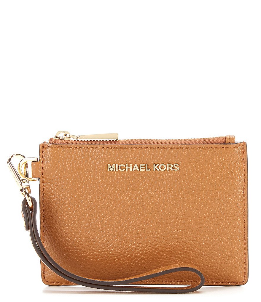 Michael Kors Zebra Signature Jet Set Double Zip Wristlet