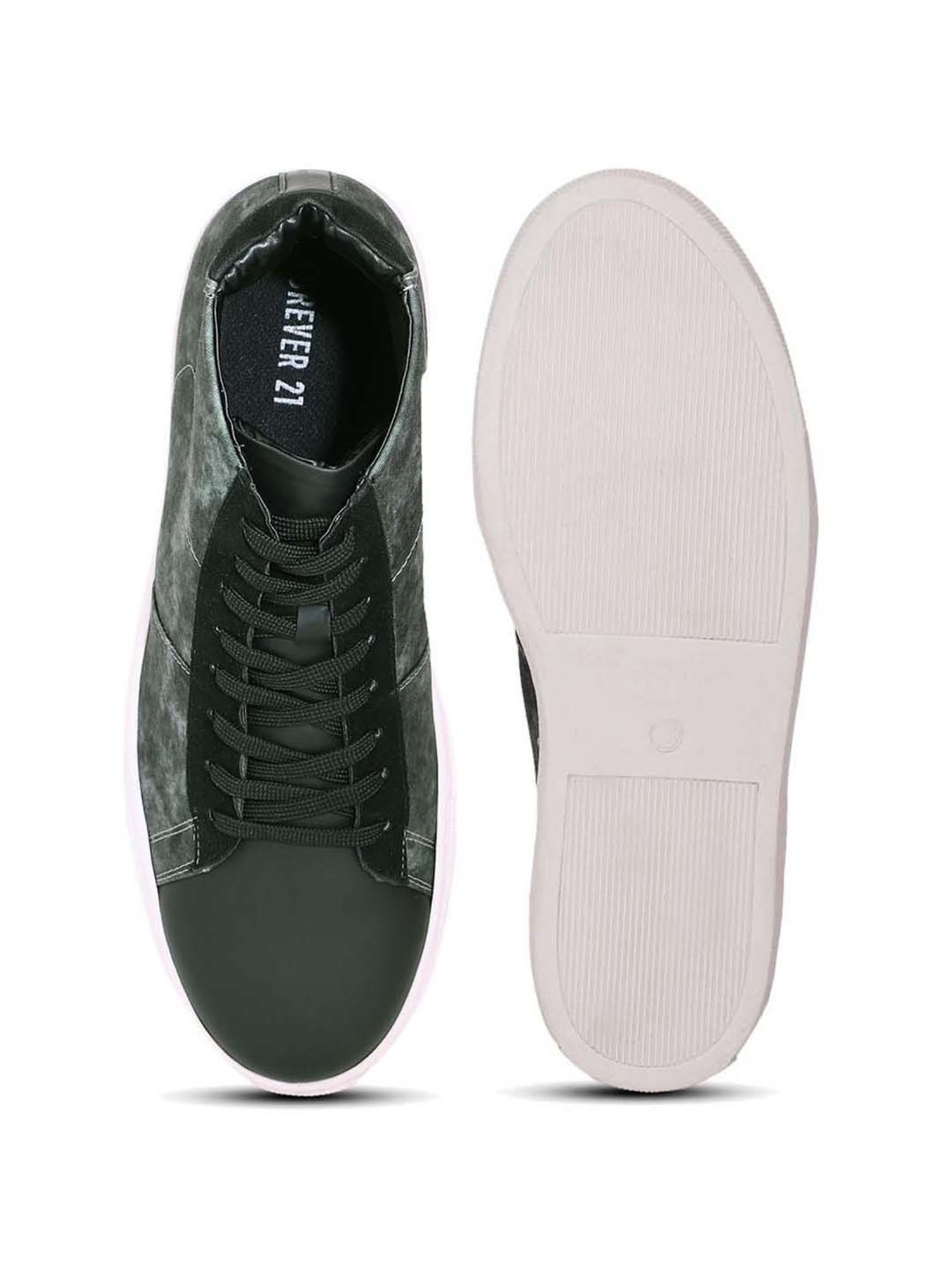 Forever 21 Men's Grey Ankle High Sneakers