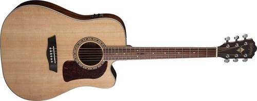 Washburn HD10SCE Heritage Dreadnought Acoustic-Electric Guitar (Natural)