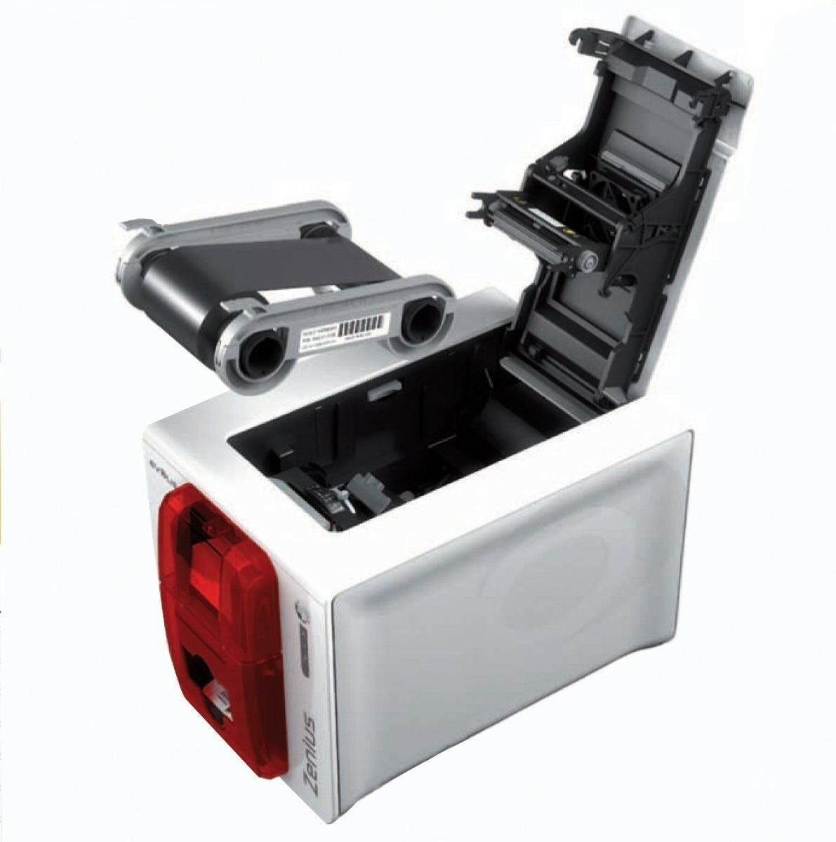 EVOLIS ZENIUS PVC CARD PRINTER Single Sided USB RED 300dpi 16MB ZN1U0000 RAM NEW