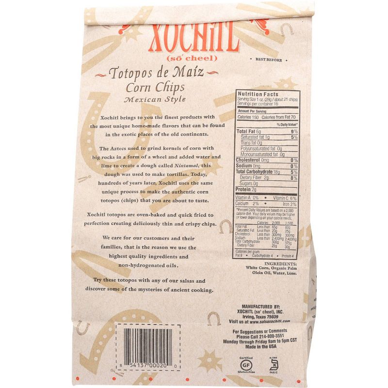 Xochitl Mexican Style Corn Chips - 16oz (Pack of 9)