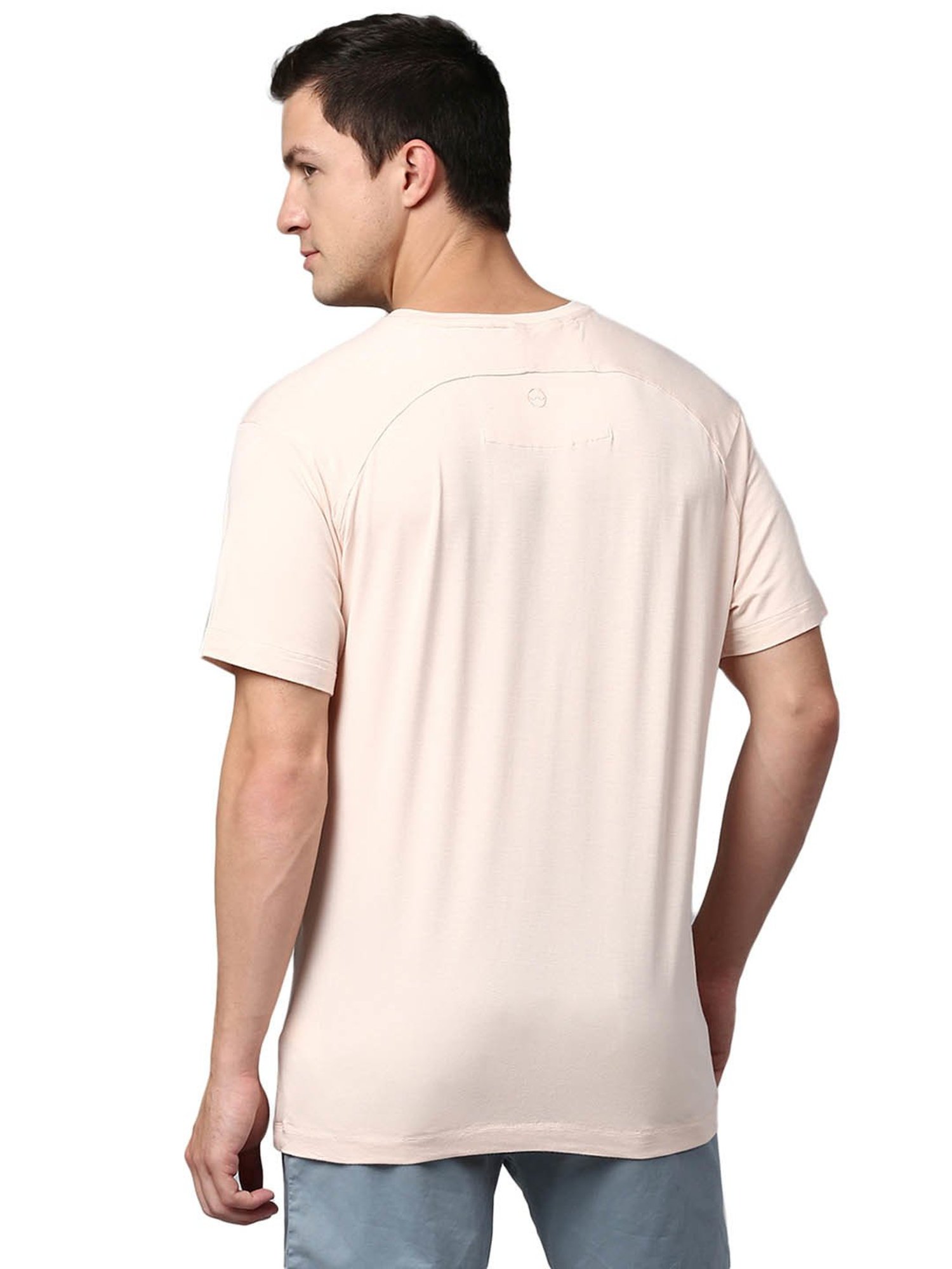 Slowave Peach Regular Fit T-Shirt