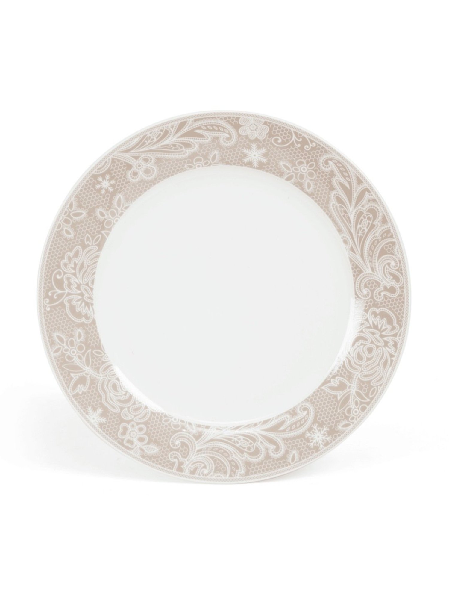 Home4U Delora Color Bordered Multicolor Porcelain Dinner Set (24 Pcs)