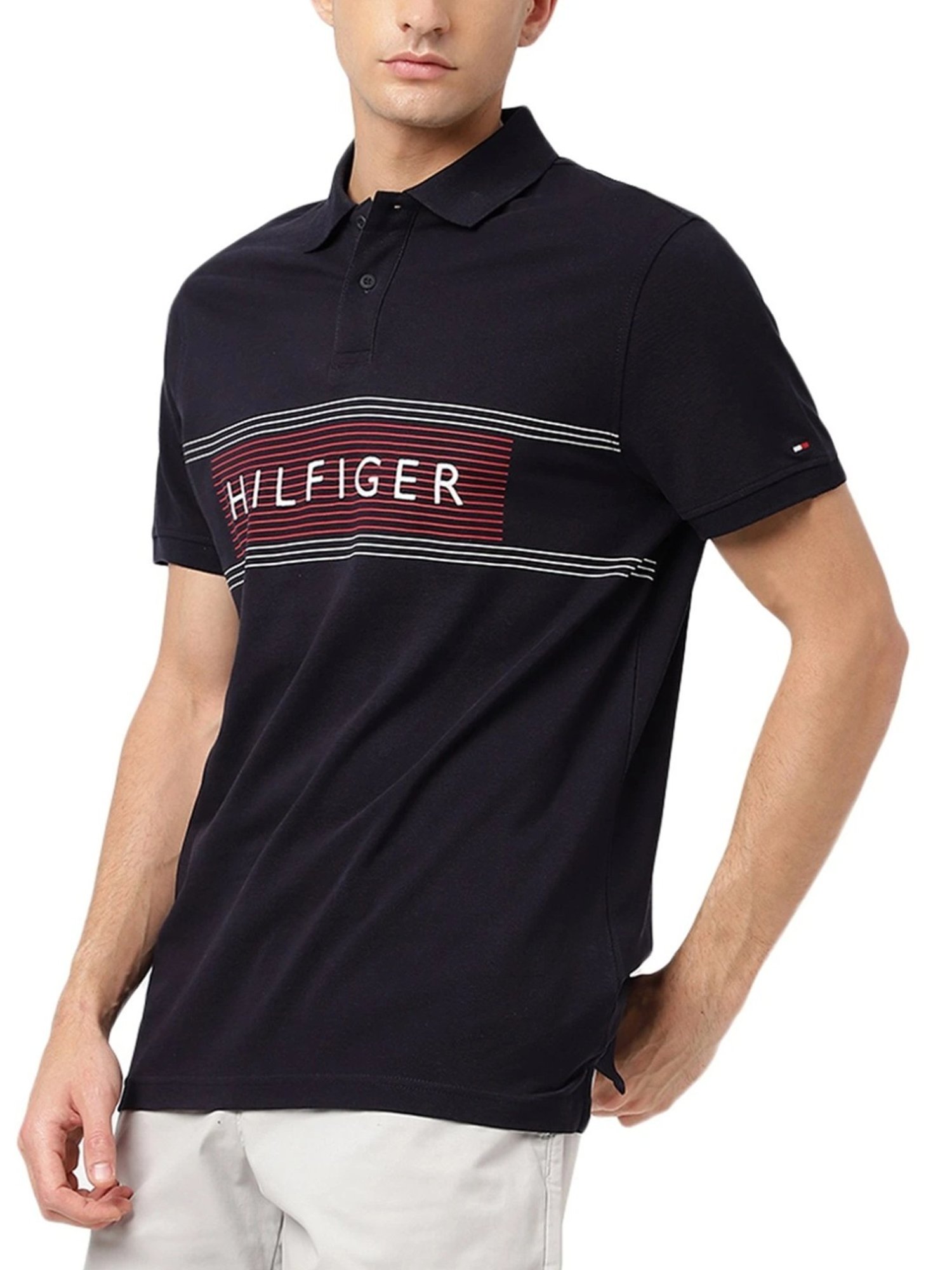 Tommy Hilfiger Desert Sky Cotton Regular Fit Polo T-Shirt