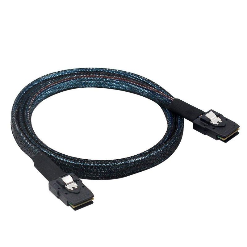 6G Internal Mini SAS SFF-8087 to SFF-8087 Cable, 100-Ohms, 0.8-m(2.64ft), 2 Pack