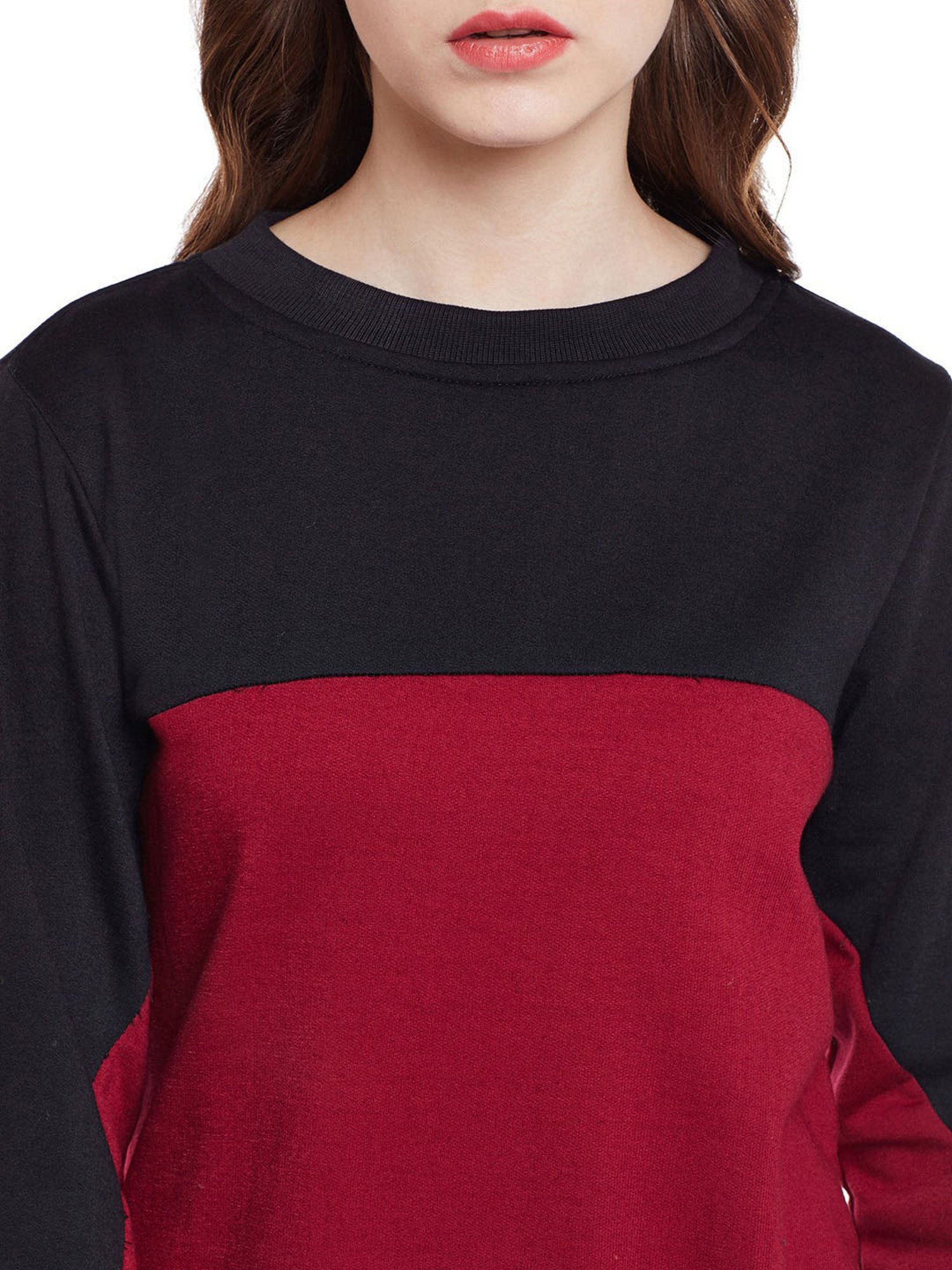 Belle Fille Black Full Sleeves Sweatshirt