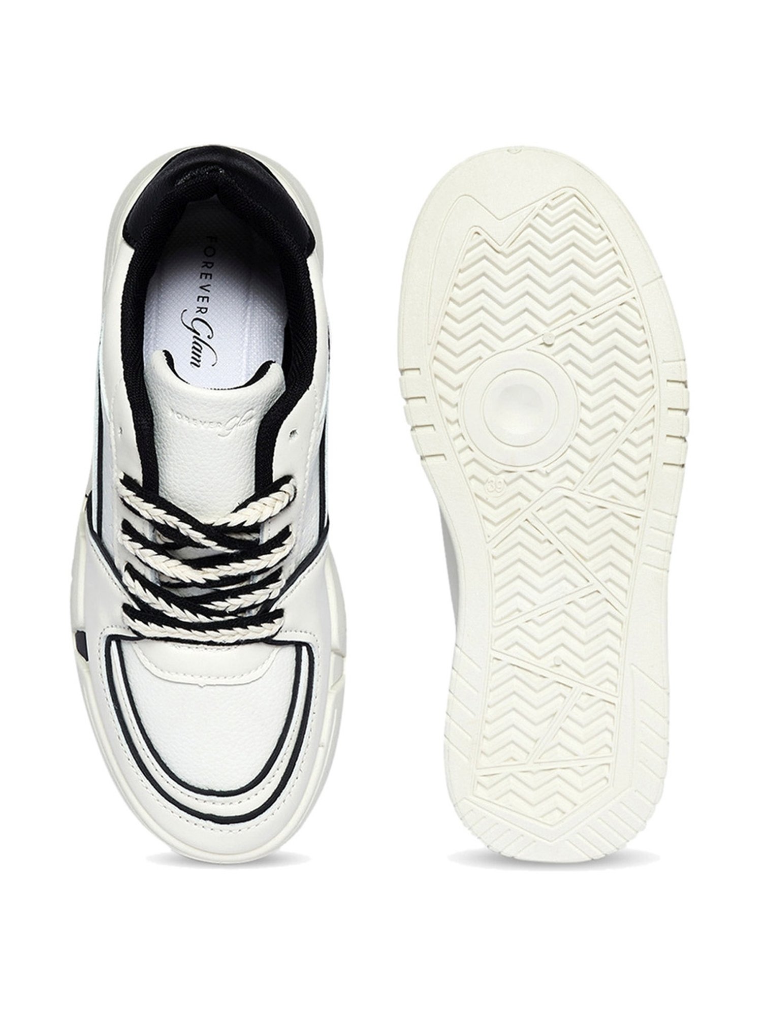 Forever Glam by Pantaloons Women's White Casual Sneakers