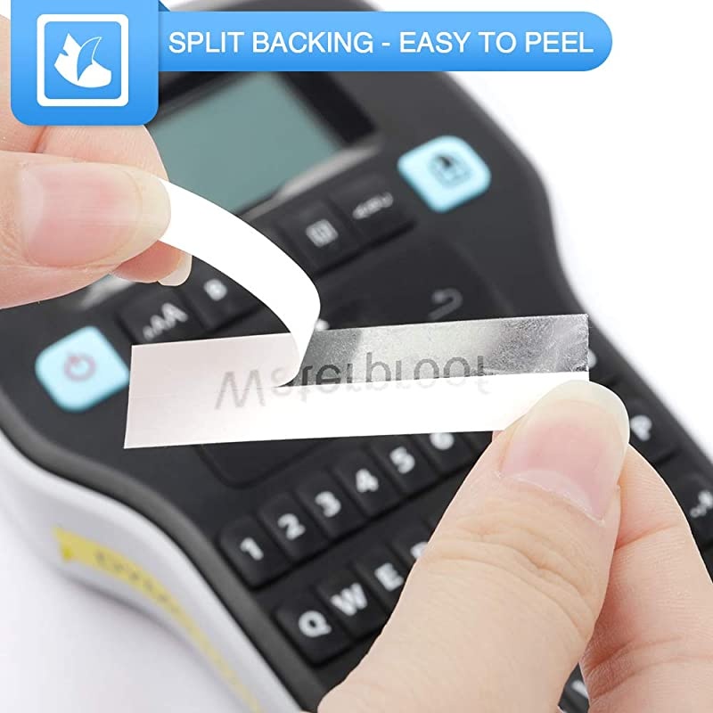 Compatible Replace for Dymo Black on Clear Tape 45010 S0720500 12 Inch W x 23 Feet L Standard Tape Refill for LabelManager PnP 260P 210D 280 420 160 450D Maker