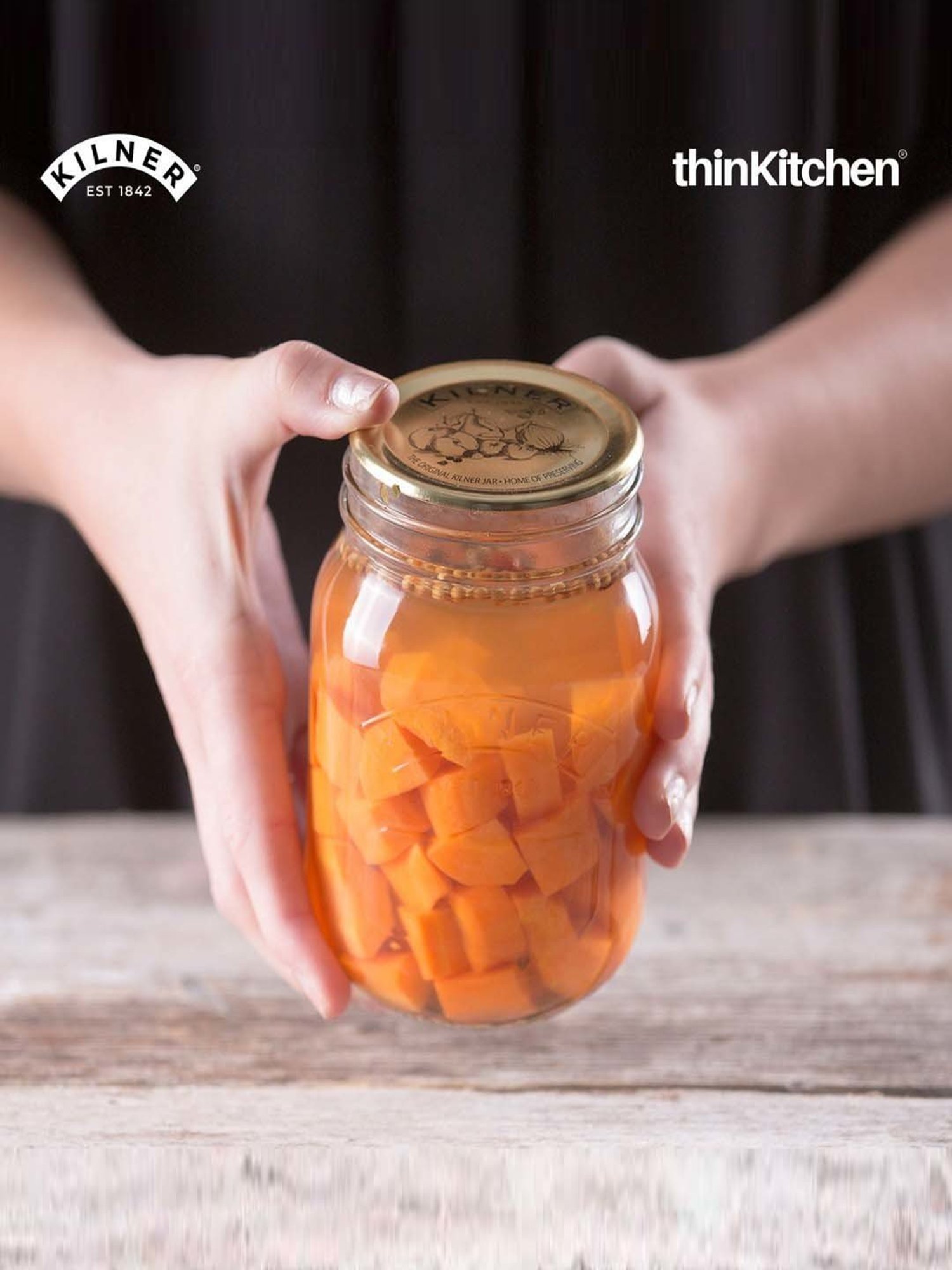 Kilner Transparent Glass Preserve Jars (0.5 L) - Set of 3