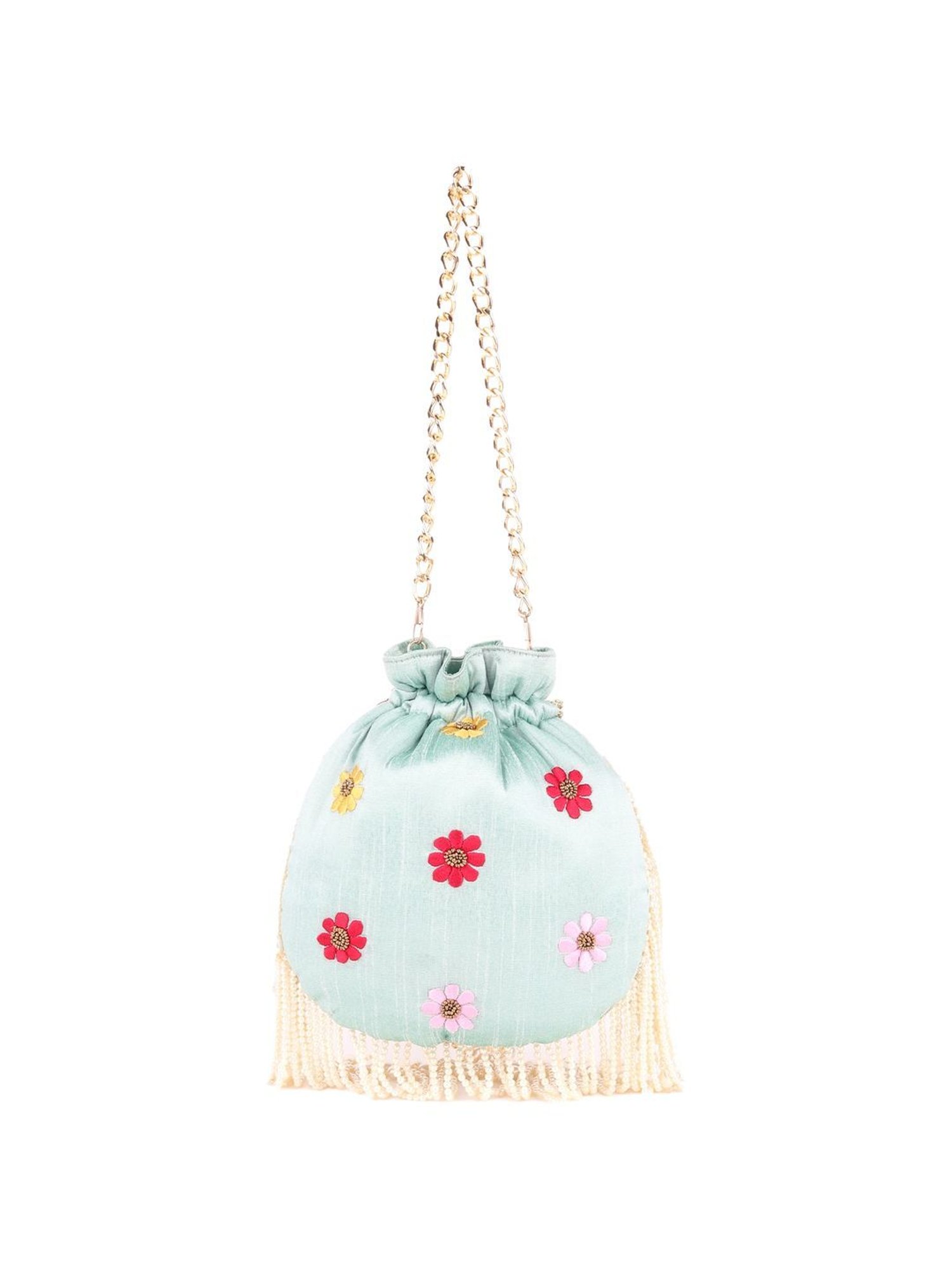 Call It Spring Silver Embellished Potli