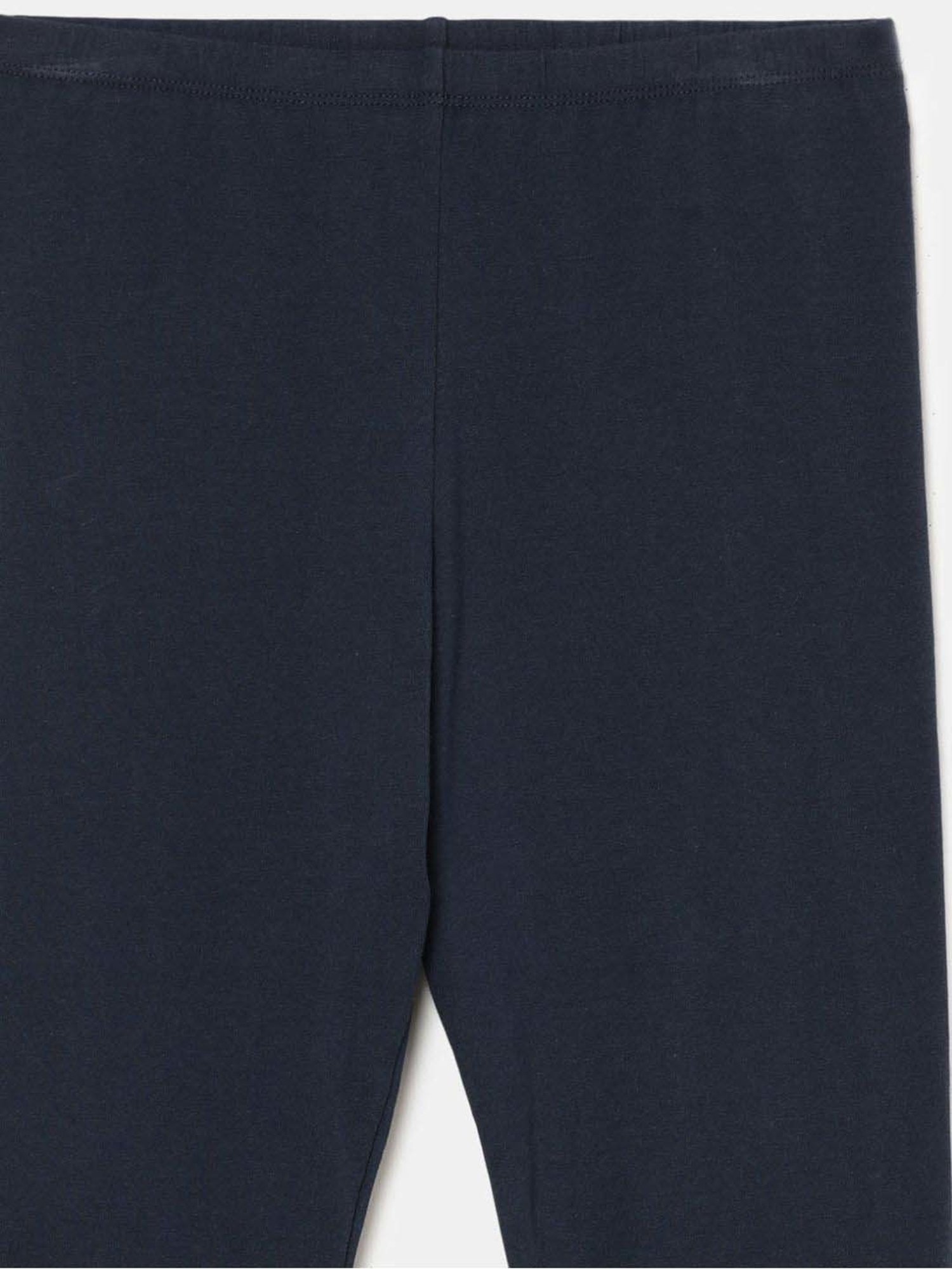 Jockey Kids Pink & Navy Cotton Slim Fit Leggings (Pack of 2) - Assorted