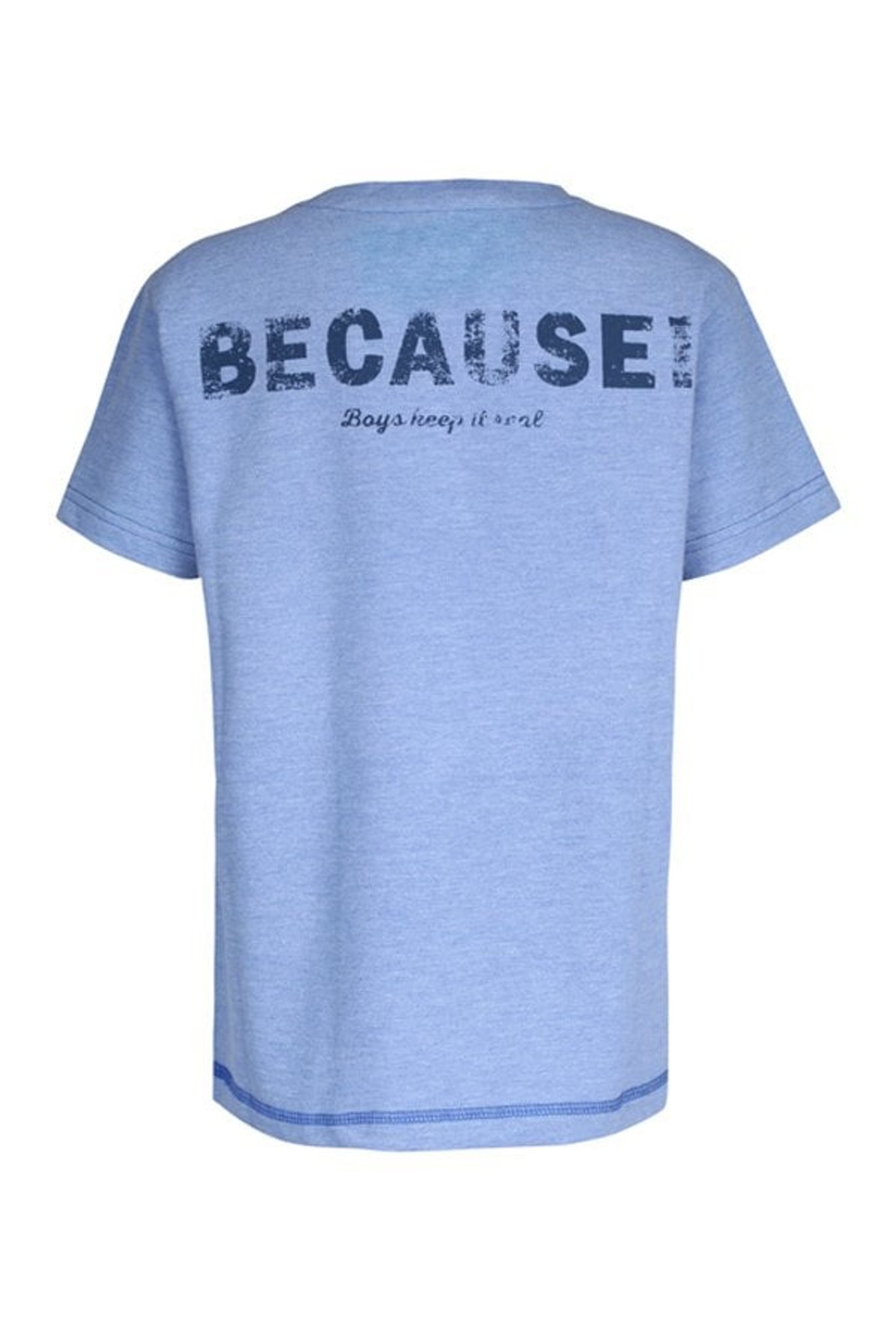 Superyoung Boys Blue Textured T-Shirt