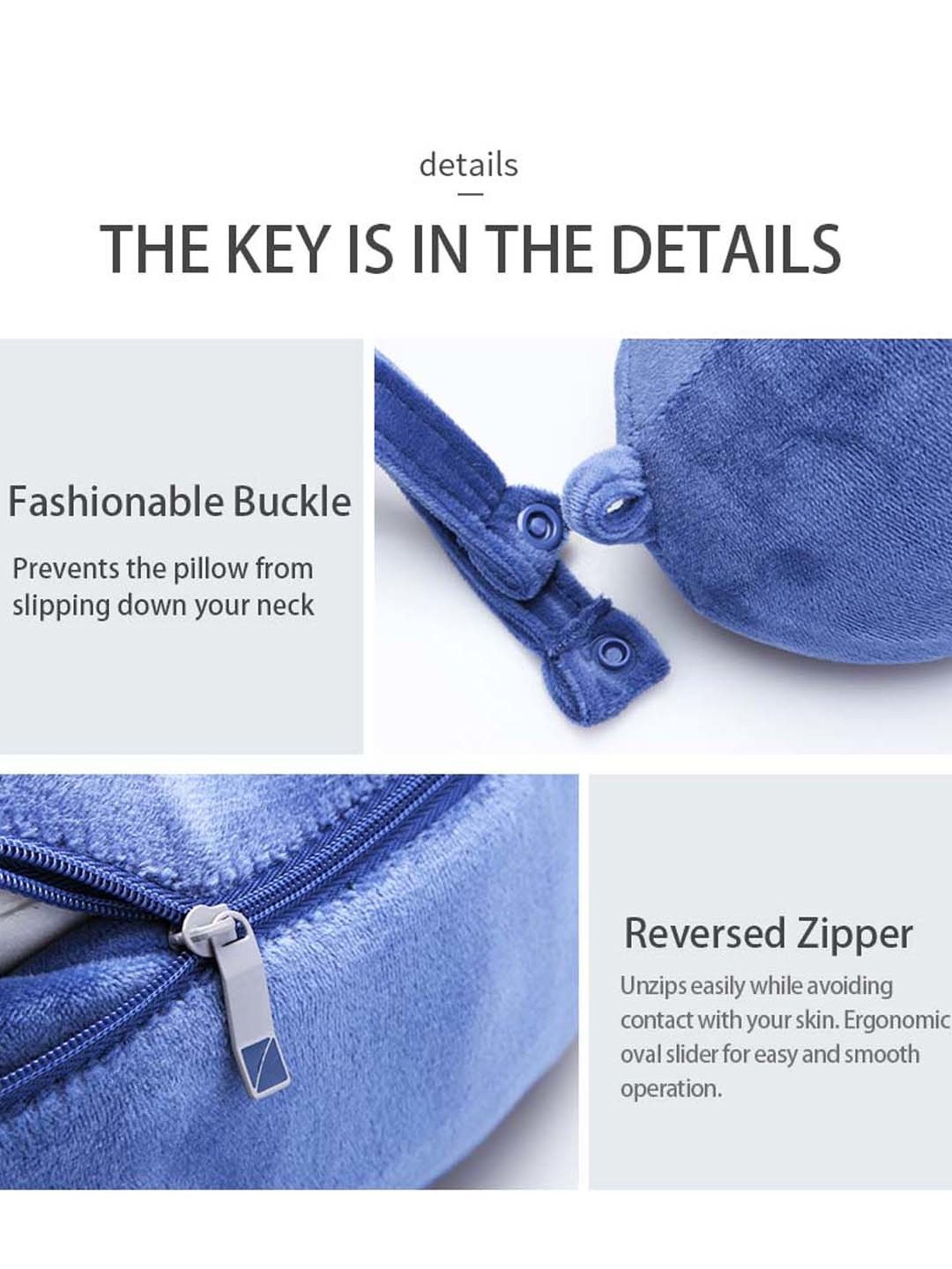 Travel Blue Blue Hooded Neck Pillow