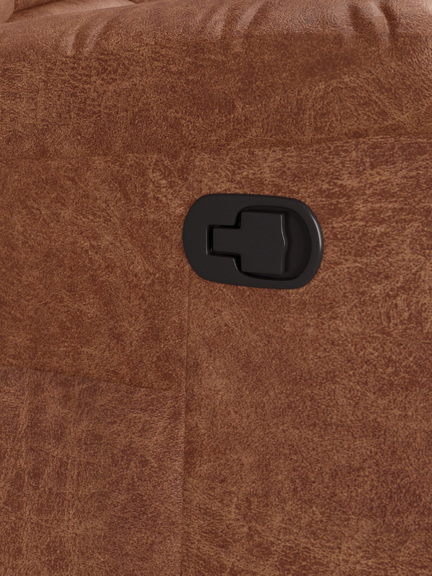 Godrej Interio Rhine V3 Caramel Brown Pinewood 1 Seater Recliner Sofa