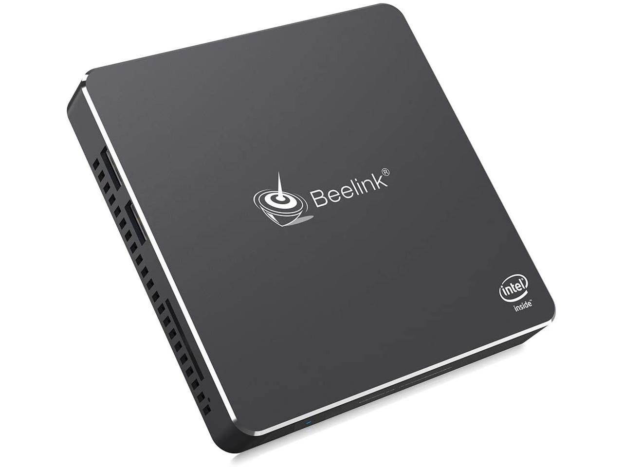 Beelink T34 Mini PC Windows 10 Pro Quad Core Intel N3450 Mini Desktop Computer 4K Dual HDMI Ports DDR4 8GB RAM 128GB SSD, 2.4G/5G WiFi, Gigabit Ethernet, USB 3.0, BT-4.0 Support Auto Power On