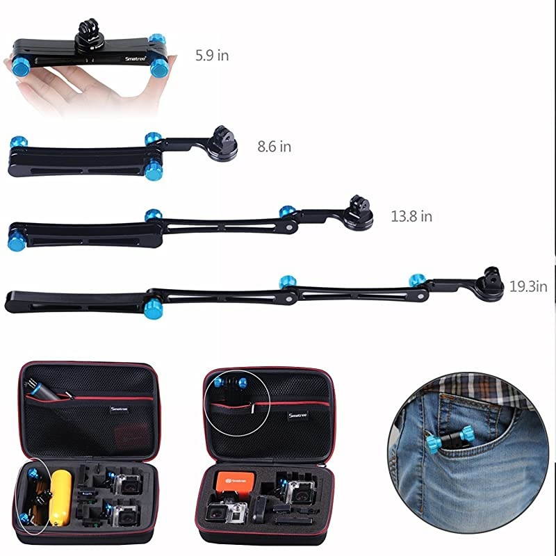 SmaPole X1 Aluminium Foldable Multifunctional PoleMonopod for GoPro Hero 543+321Sessionfor Compact Cameras Blue