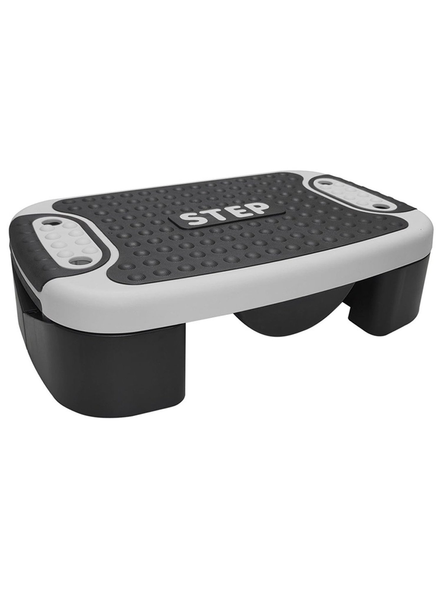 B Fit 4-In-1 Aerobic Step Platform Adjustable Multifunctional Balance Board, Steppers (Grey)