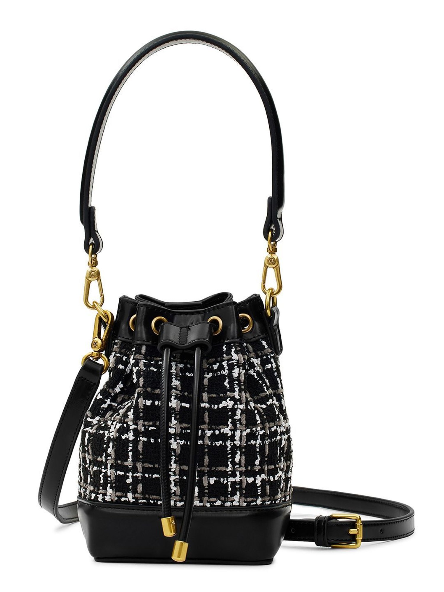 Miraggio Tiara Black Small Textured Potli