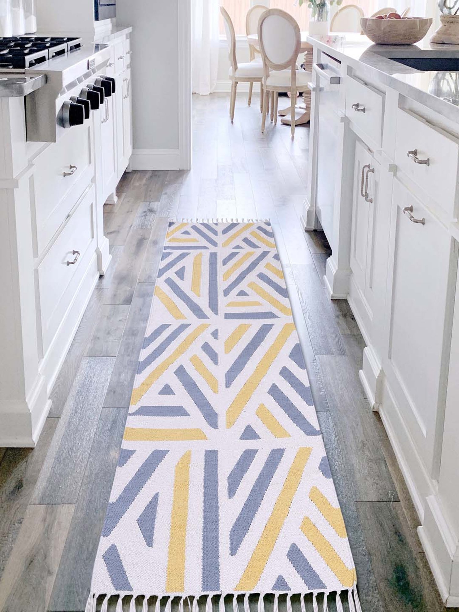 Pequra Multicolored Cotton Floor Covering Talia Runner Rug