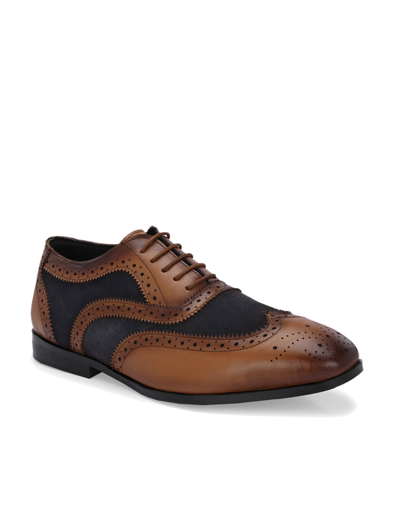 Hoversole Men's Lord Tan Brogue Shoes