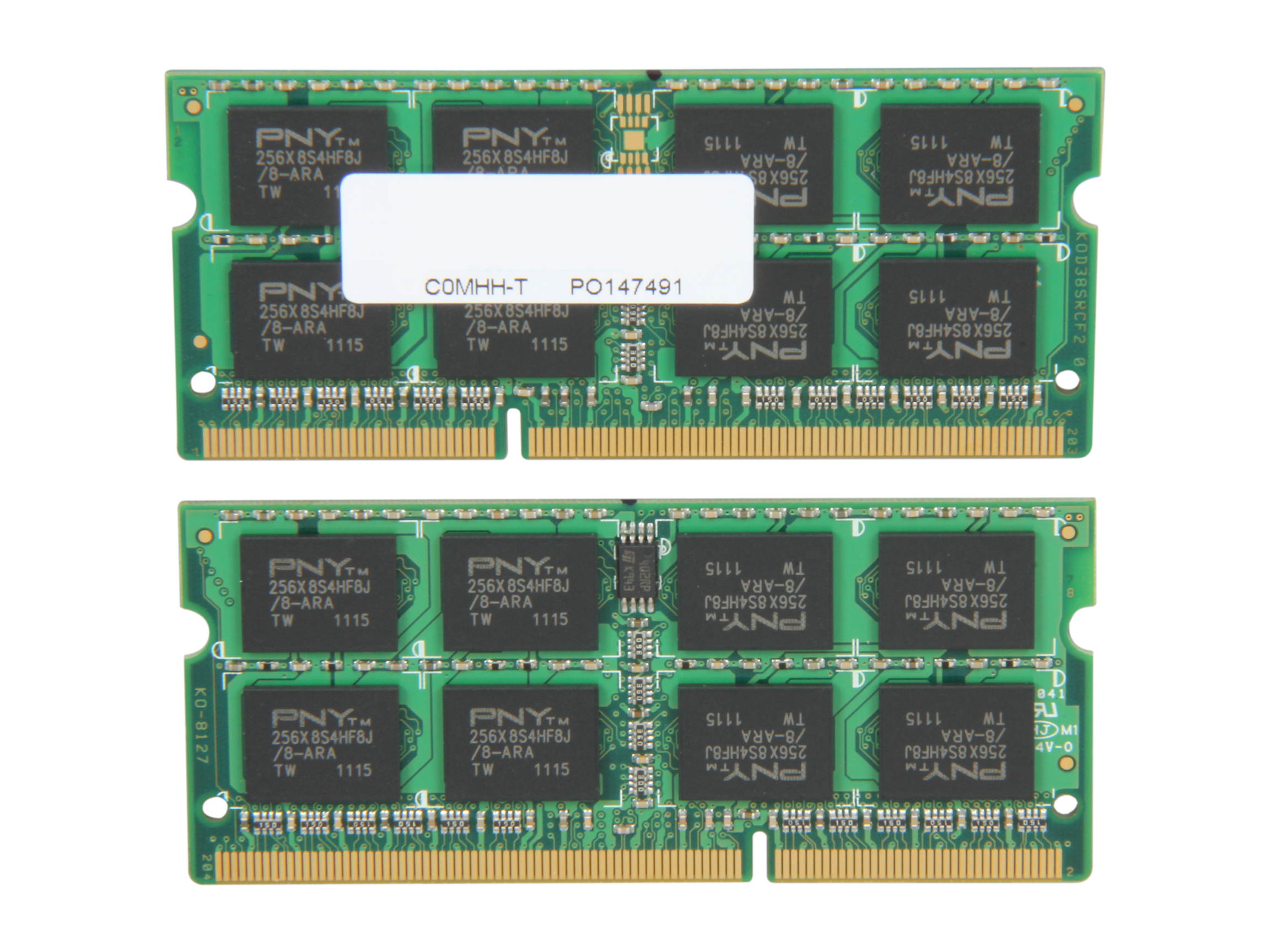 PNY 8GB (2 x 4GB) 204-Pin DDR3 SO-DIMM DDR3 1333 (PC3 10666) Laptop Memory Model MN8192KD3-1333