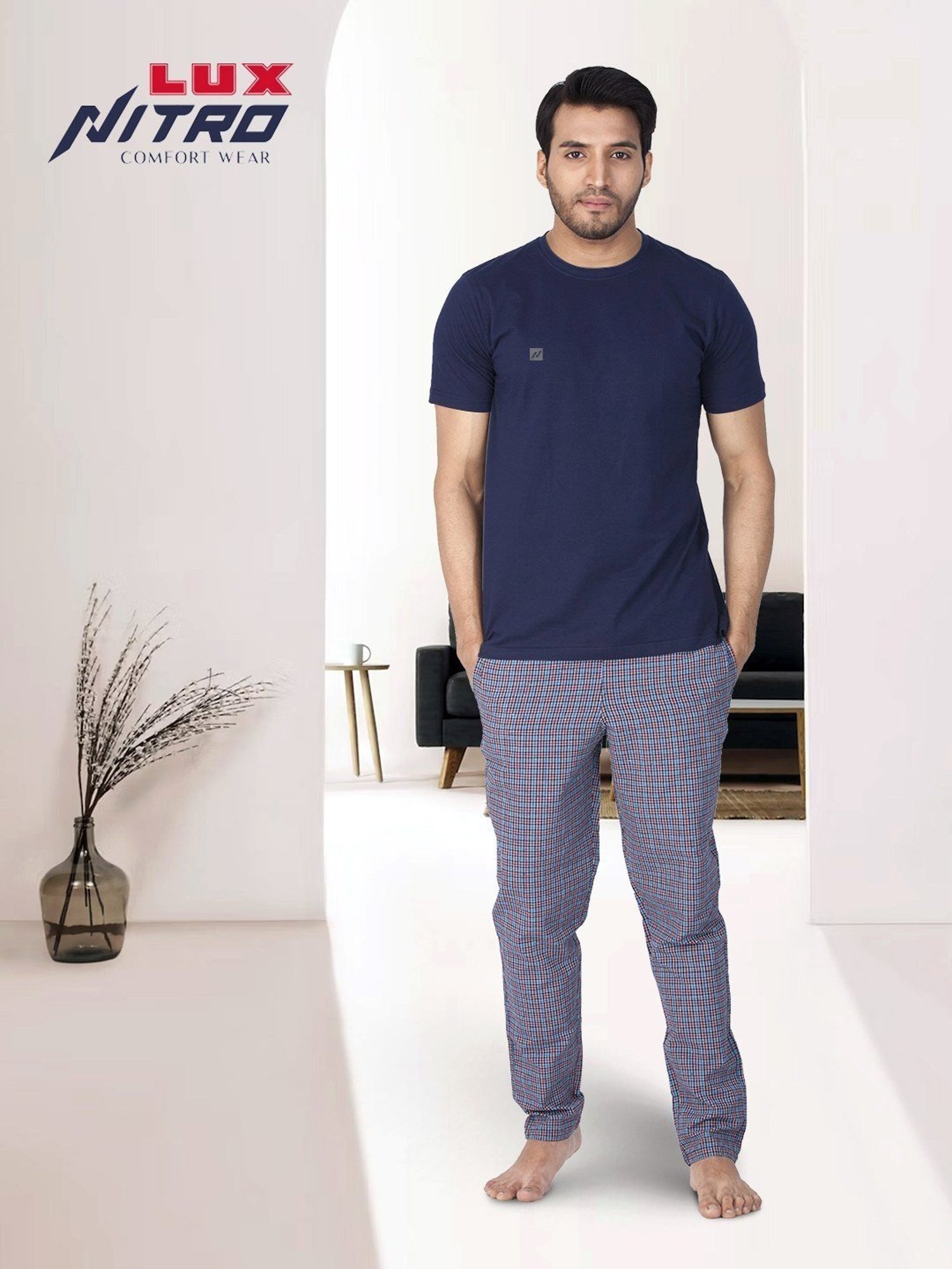 Lux Nitro Turquoise Regular Fit T-Shirt Pack of - 2