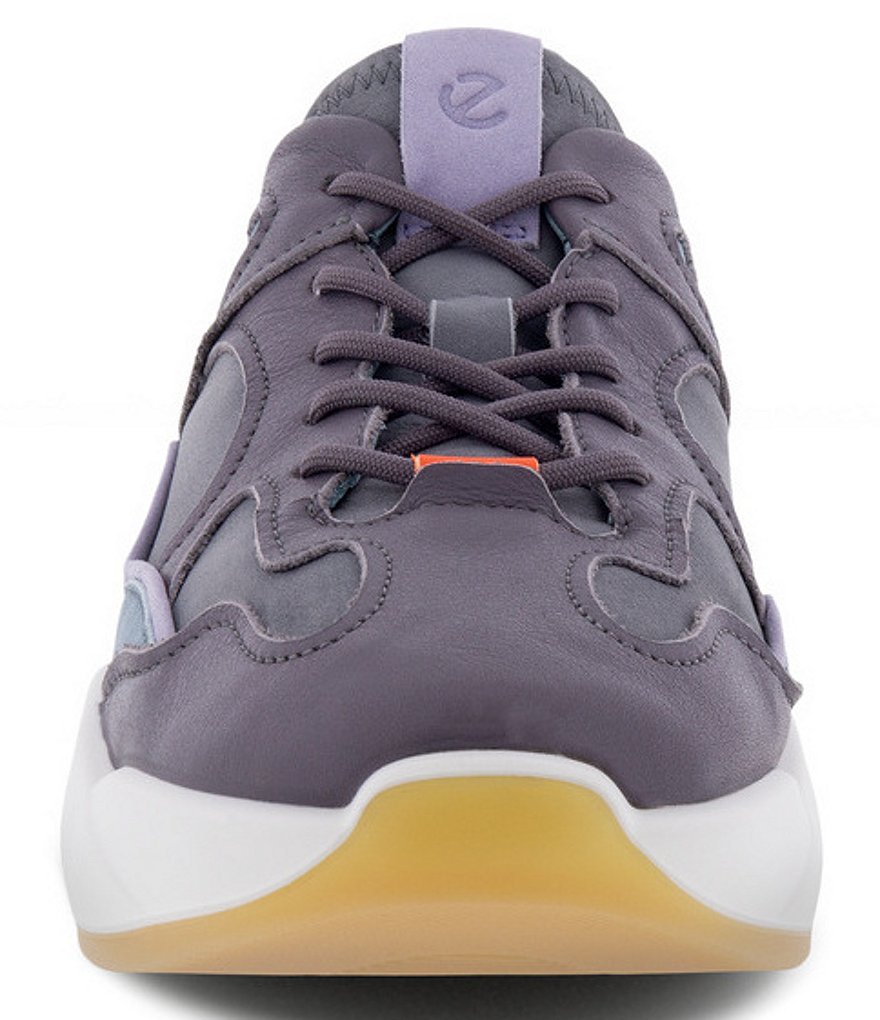 ECCO Chunky Leather And Suede Chunky Lace-Up Sneakers
