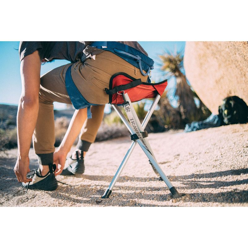 TravelChair Backless Slacker Portable Outdoor Folding Stool Seat Tripod, Green