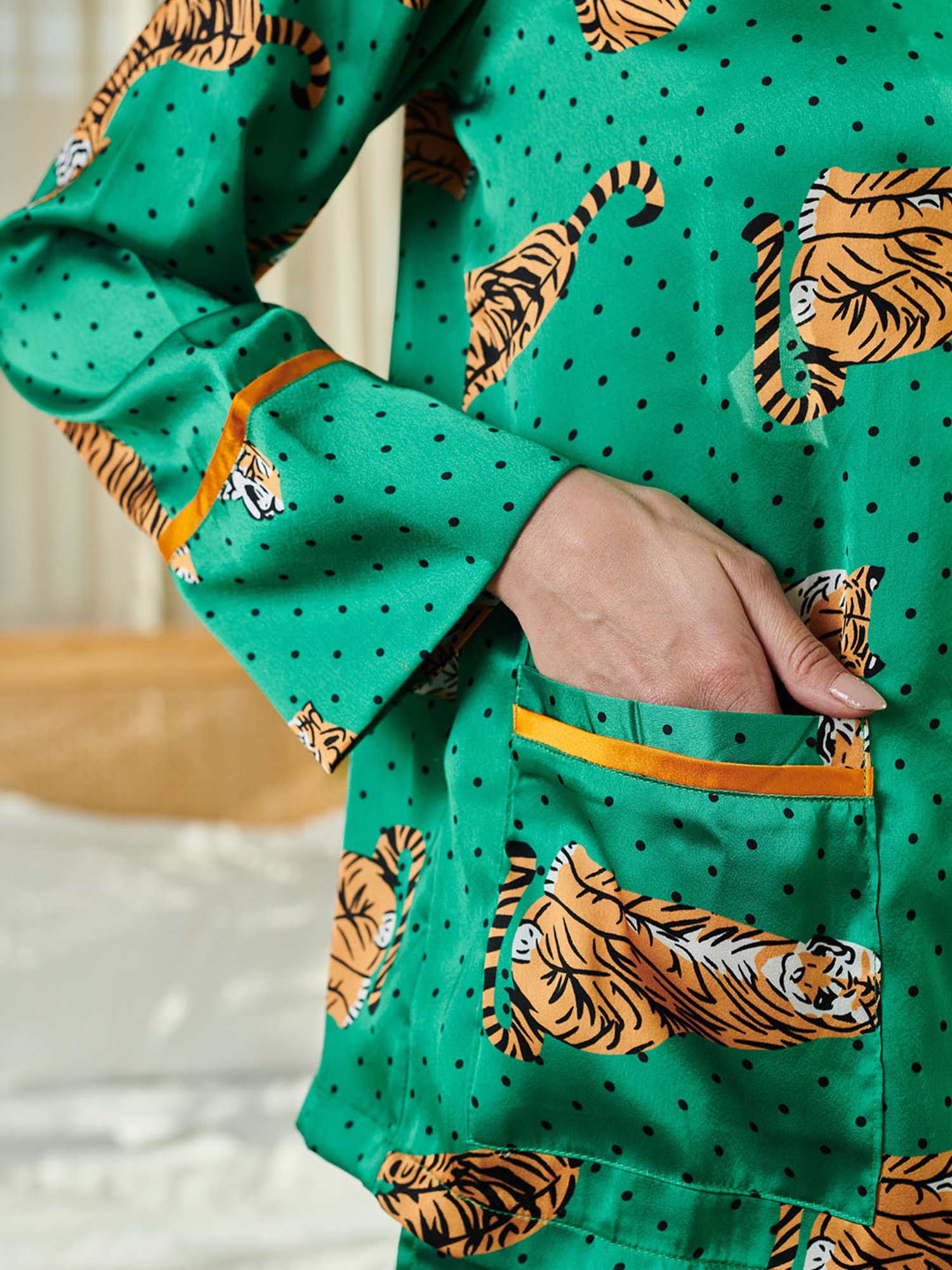 Dusk Attire Green Inara Pyjama Set