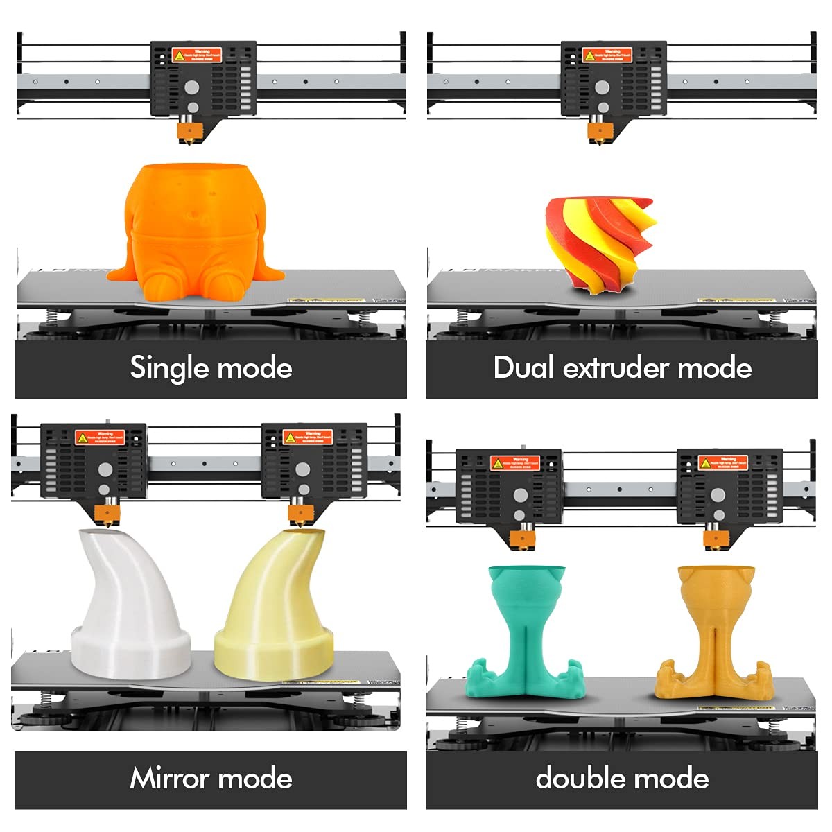 2020 New X5SA Pro 3D Printer High Precision Large Build Size Double Axis External Guide Rail and Titan Extruder, TRONXY 3D Printer