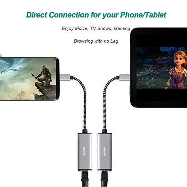 USB-C to Ethernet, Benfei USB Type-C (Thunderbolt 3) to RJ45 Gigabit Ethernet LAN Network Adapter Compatible for MacBook Pro 2019/2018/2017, MacBook Air and More