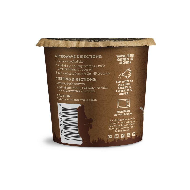 Kodiak Cakes Chocolate Chip Oatmeal in a Cup - 2.25oz