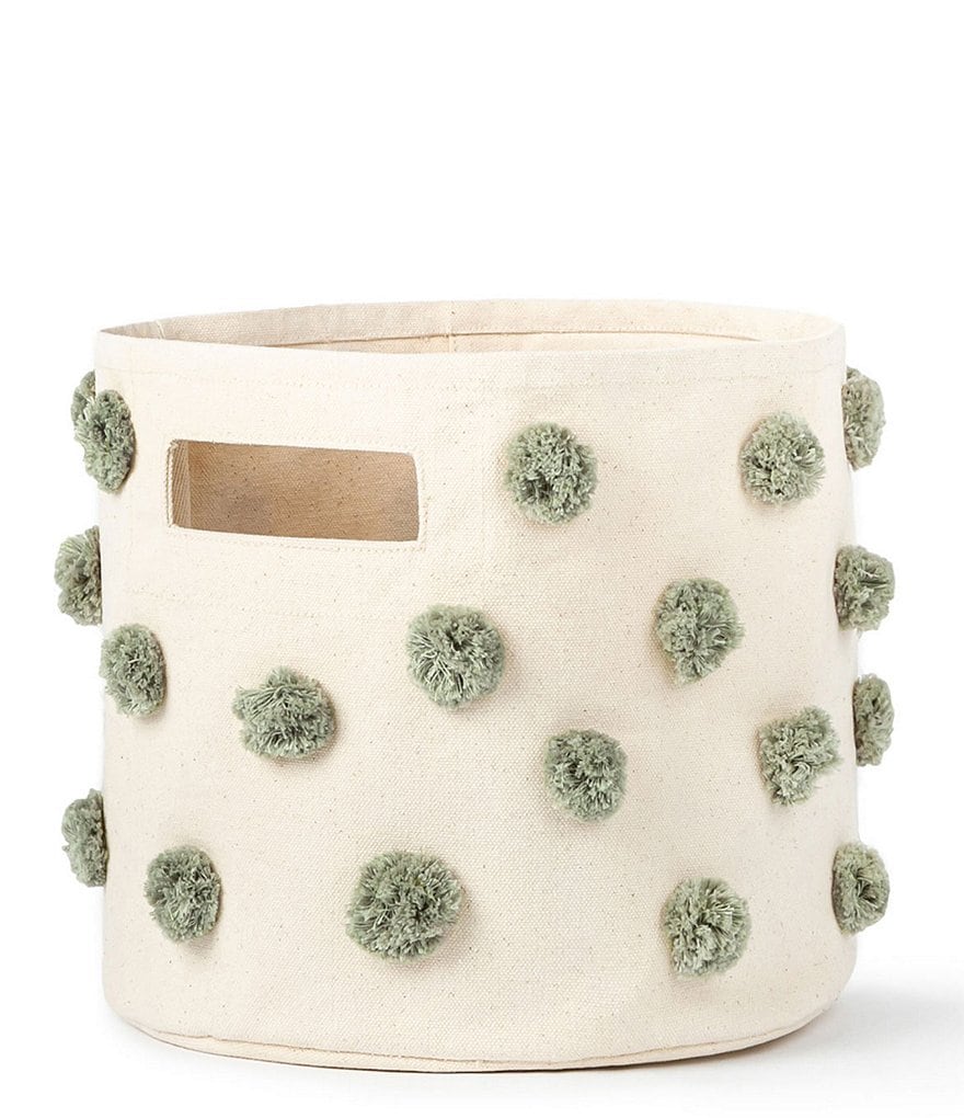 Edgehill Collection Hand-Woven Rattan Market Basket