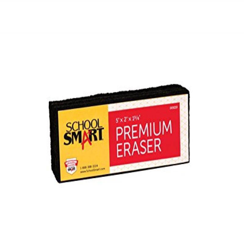 School Smart Premium Felt Chalkboard Eraser - 5 x 2 Inches